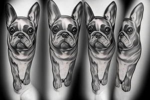 French bulldog tattoo idea