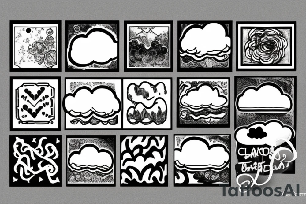 clouds tattoo idea