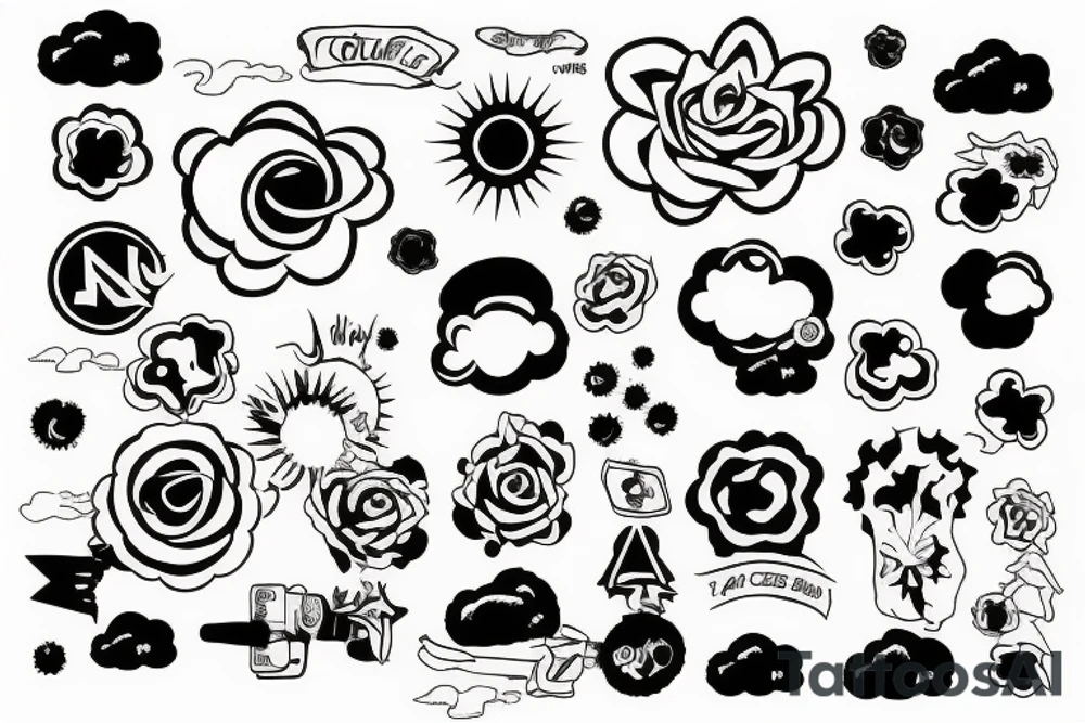 cloud tattoo tattoo idea