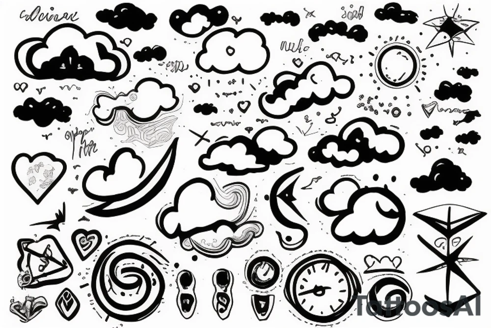 cloud tattoo tattoo idea