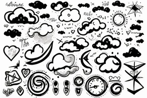 cloud tattoo tattoo idea