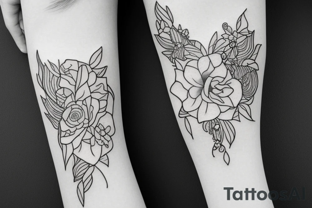 Fine line feminism tattoo idea