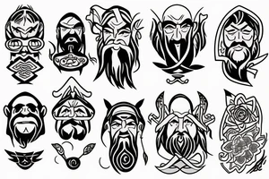 Uncle Iroh peaceful tattoo idea