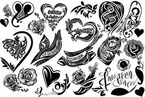 Endless love, friendship and pleasant experiences. tattoo idea