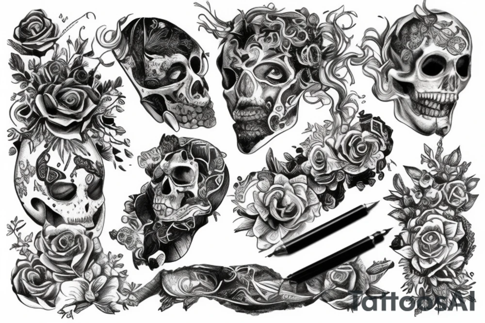 Brennende Reifen tattoo idea