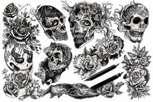 Brennende Reifen tattoo idea
