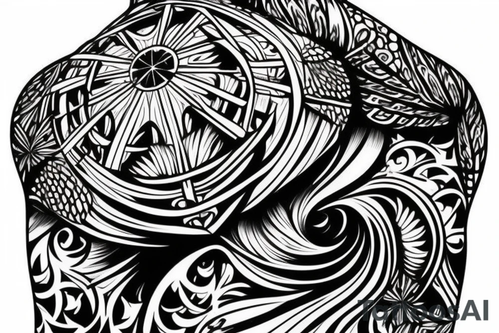 domes on the back russian prison realism tattoo idea