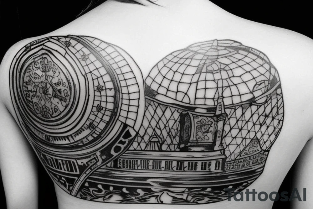 church domes on the full back tattoo idea