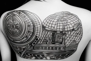 church domes on the full back tattoo idea