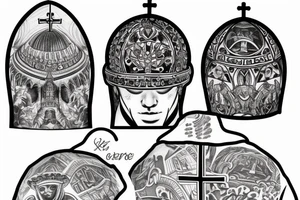 church domes on the full back tattoo idea