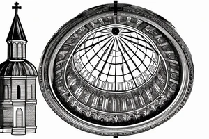 church dome outside russian jail tattoo idea