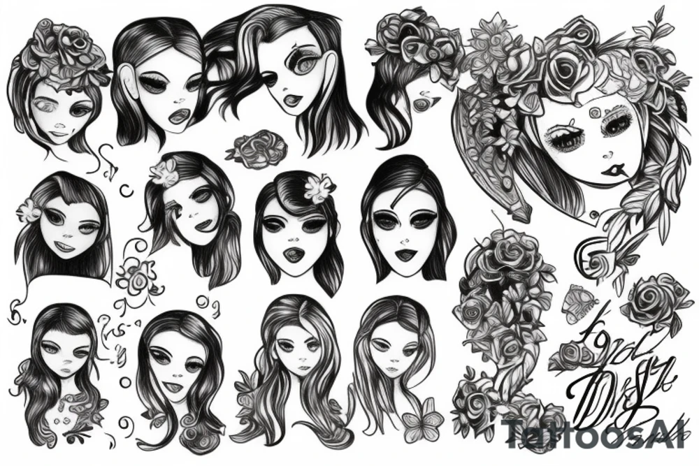 Two daughters tattoo idea