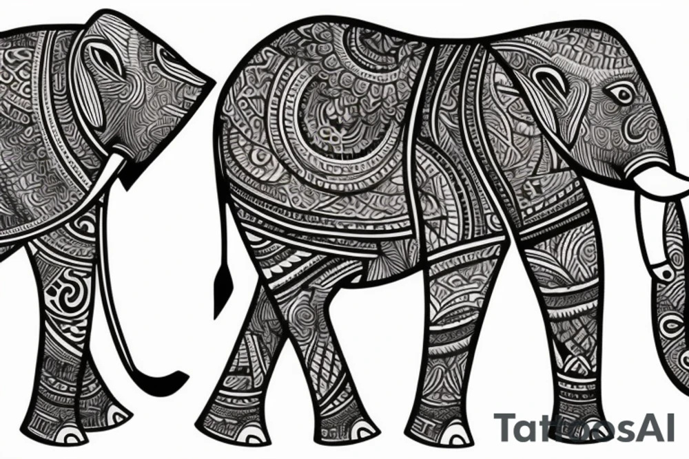 Elephant tattoo idea