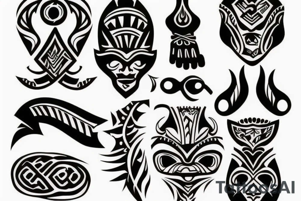 russian jail style tribal tattoo on a hand tattoo idea
