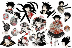 Kimetsu from the anime Kimetsu no Yaiba tattoo idea