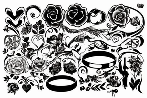 marriage ring tattoo idea