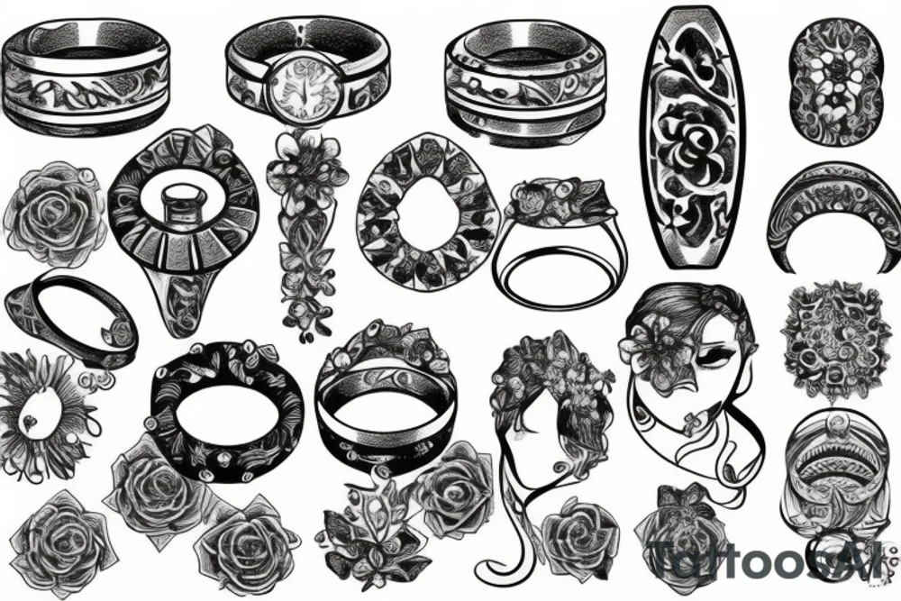 marriage ring tattoo idea