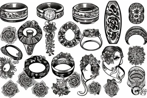 marriage ring tattoo idea