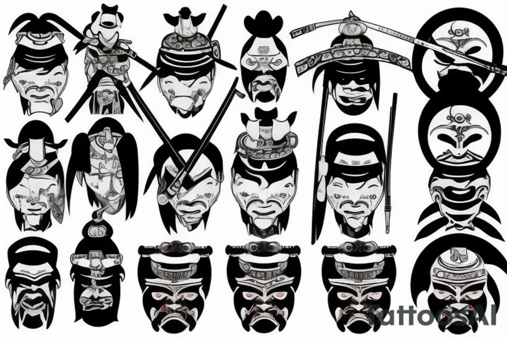 Samurai tattoo idea