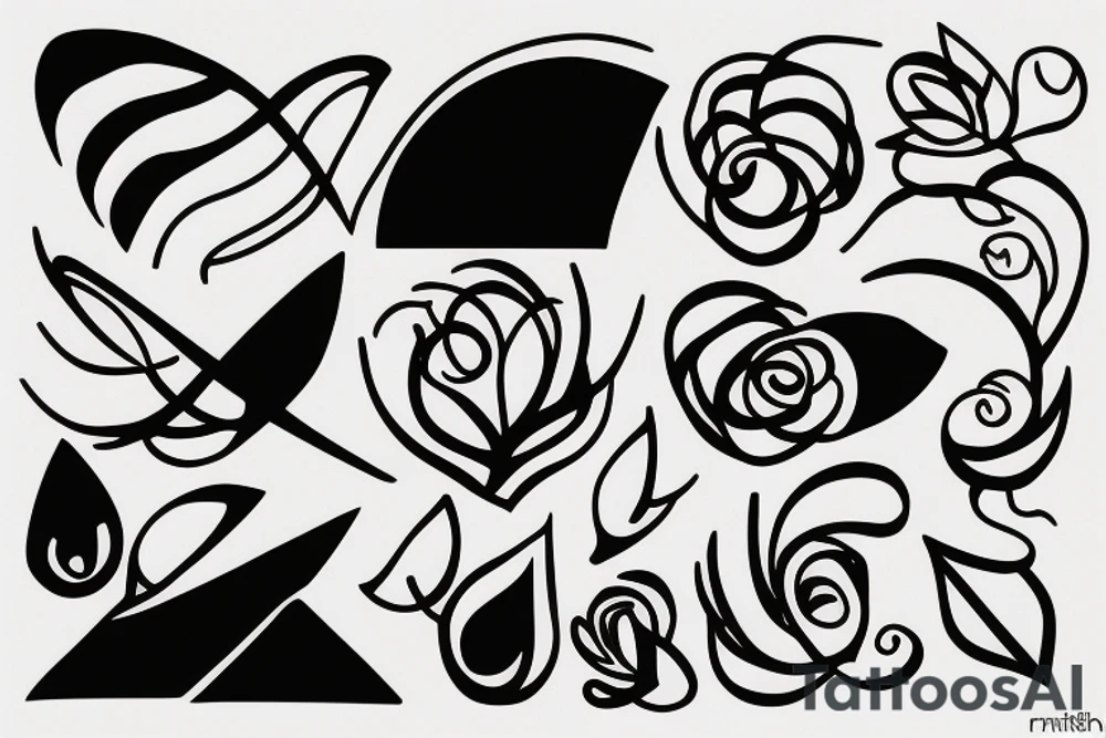 Minimalist line tattoo idea