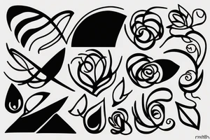 Minimalist line tattoo idea