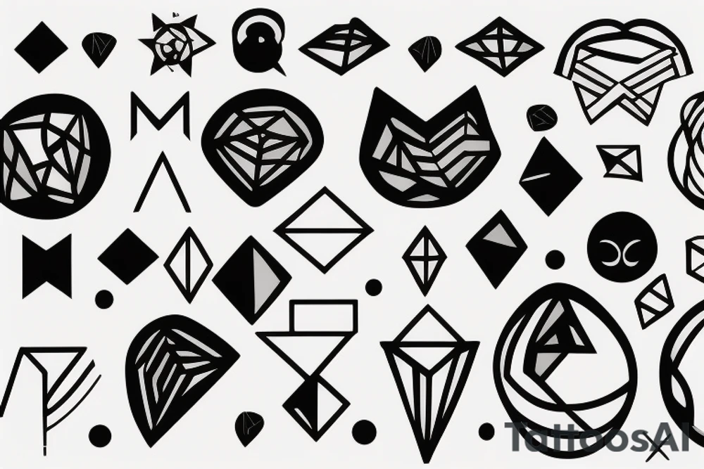 Minimalist line tattoo idea