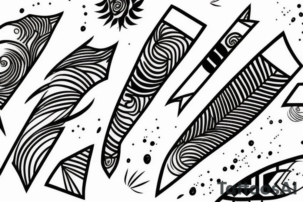 Minimalist line tattoo idea