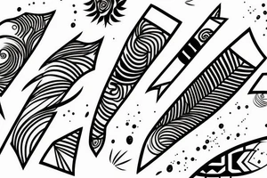 Minimalist line tattoo idea