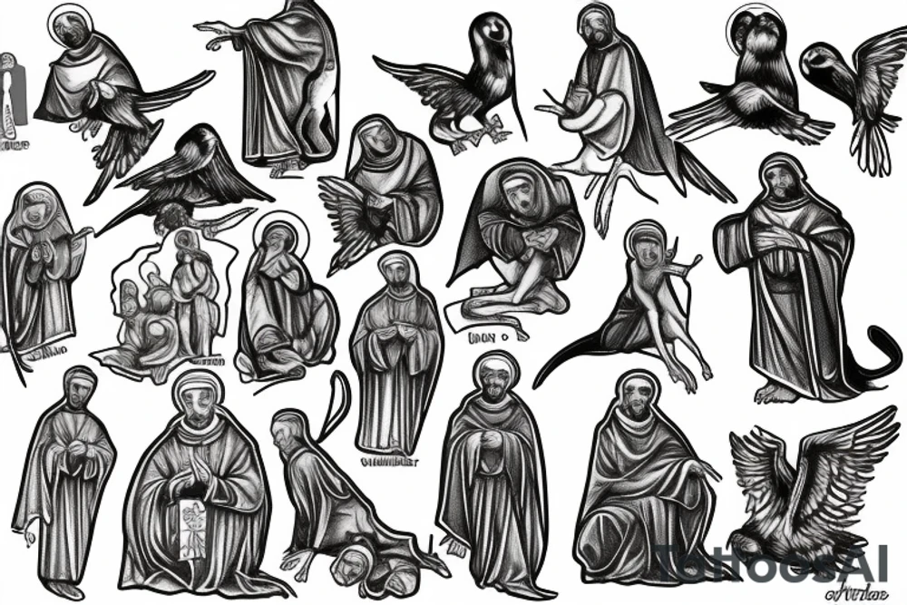 saint francis of assisi tattoo idea