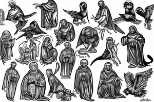 saint francis of assisi tattoo idea