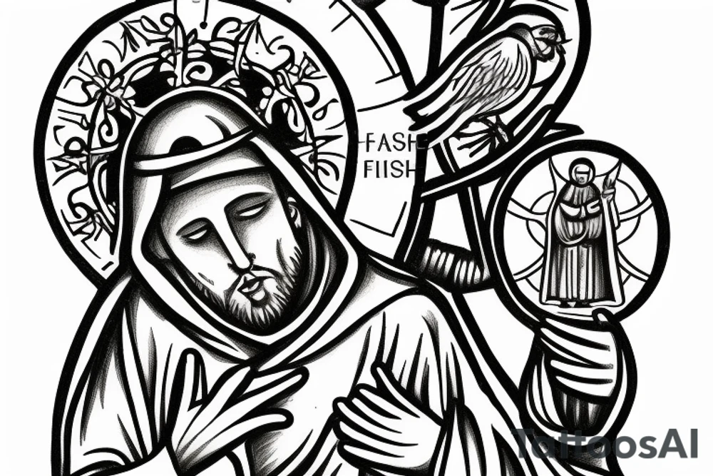 saint francis of assisi tattoo idea