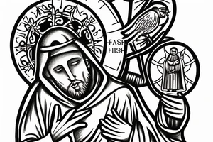 saint francis of assisi tattoo idea