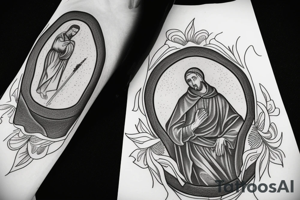 saint francis of assisi tattoo idea