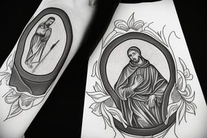 saint francis of assisi tattoo idea