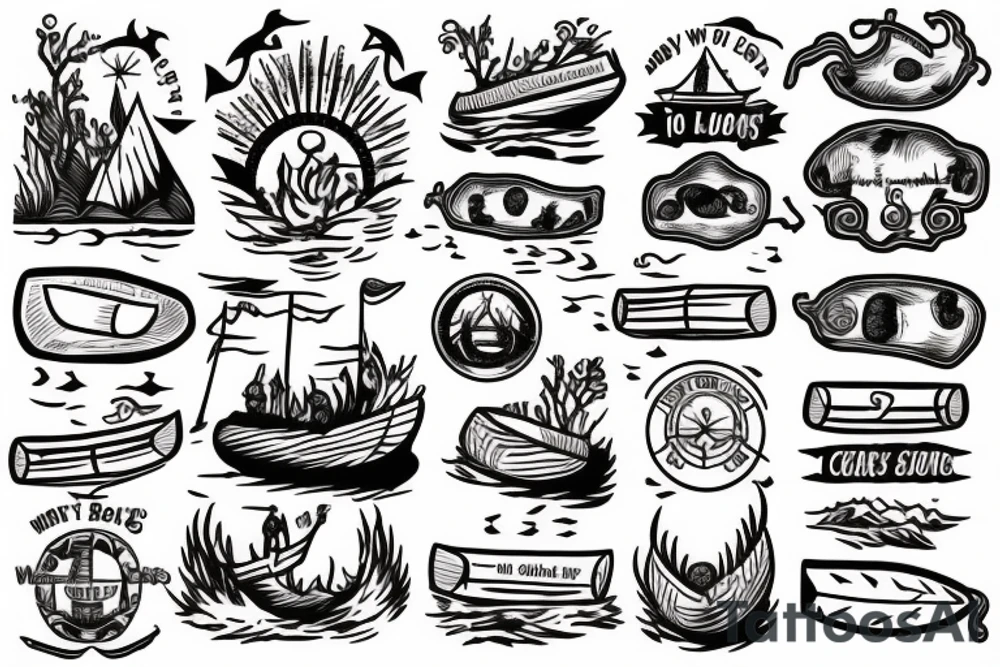 "Who's gonna carry the boats and the logs" tattoo idea