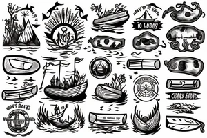 "Who's gonna carry the boats and the logs" tattoo idea