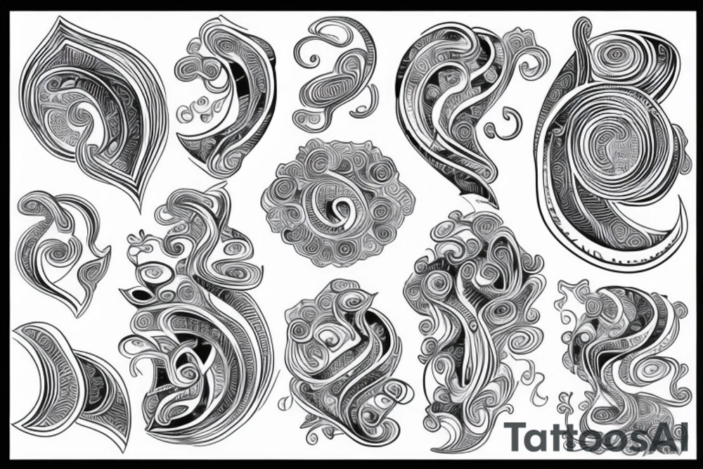 Organic shape that is flowy and radiant, on the back tattoo idea Organic shape that is flowy and radiant, on the back tattoo idea