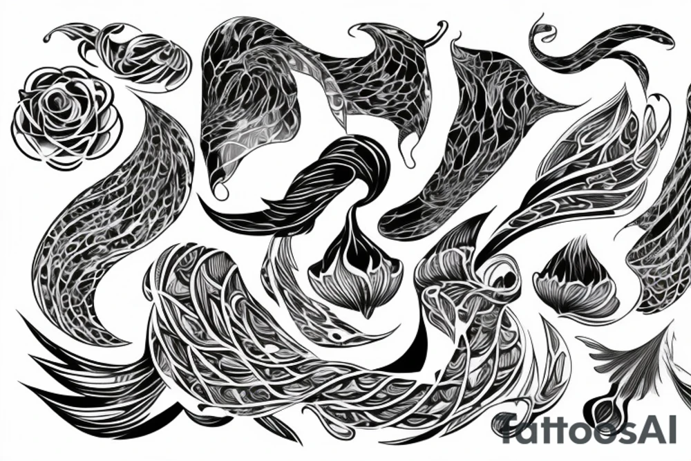 Organic shape that is flowy and radiant, on the back tattoo idea Organic shape that is flowy and radiant, on the back tattoo idea