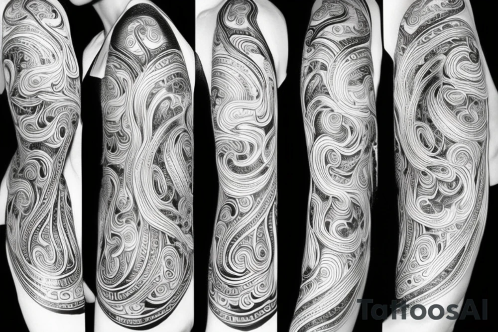 Organic shape that is flowy and radiant, on the back tattoo idea