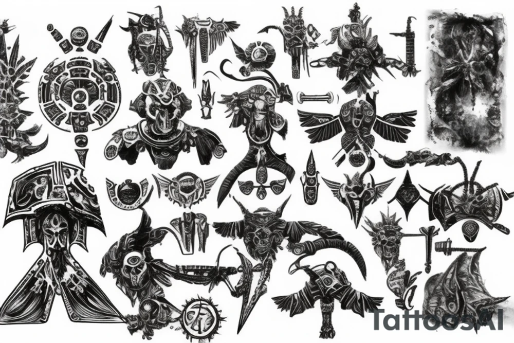 Warhammer 40k necron ankh tattoo idea