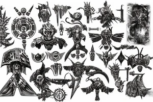 Warhammer 40k necron ankh tattoo idea