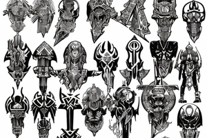 Warhammer 40k necron ankh tattoo idea