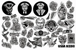 putin ussg kgb tattoo idea