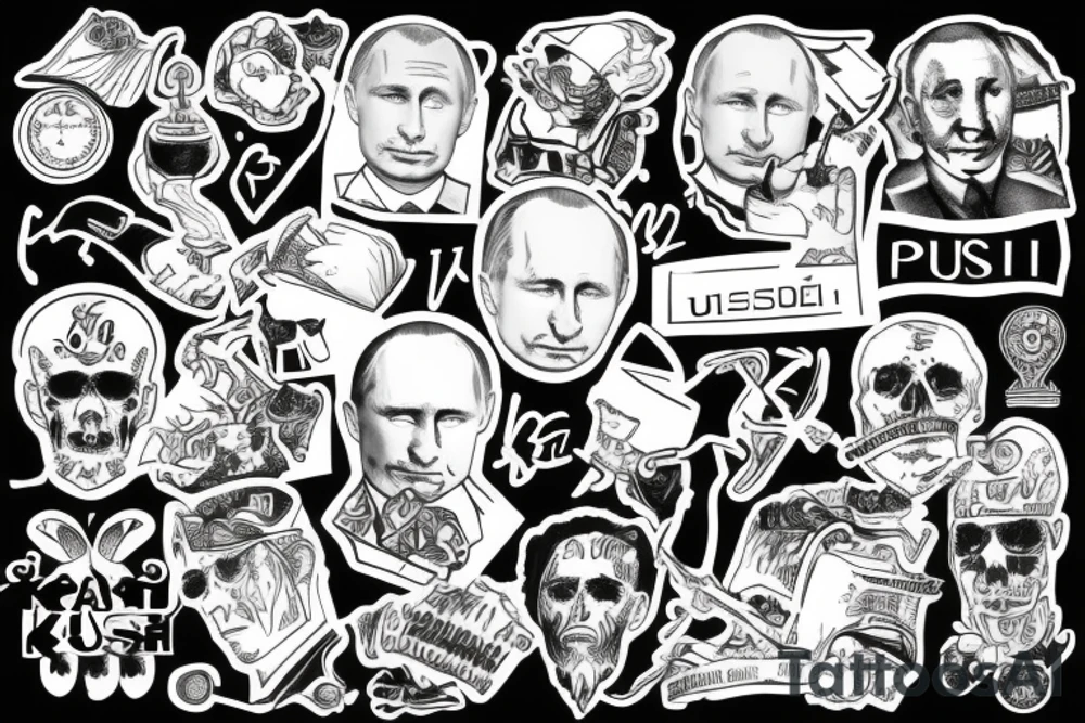 putin ussg kgb tattoo idea