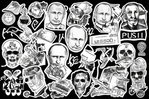 putin ussg kgb tattoo idea