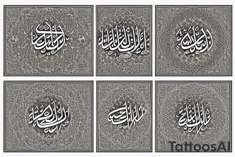 islamic art calligraphy tattoo idea