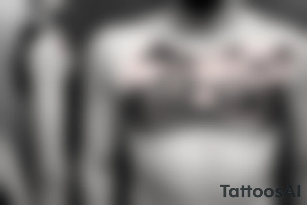 Sky, mountain, trees, tatoo on chest tattoo idea Sky, mountain, trees, tatoo on chest tattoo idea
