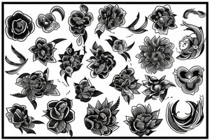 Blackwork polinezia tattoo idea
