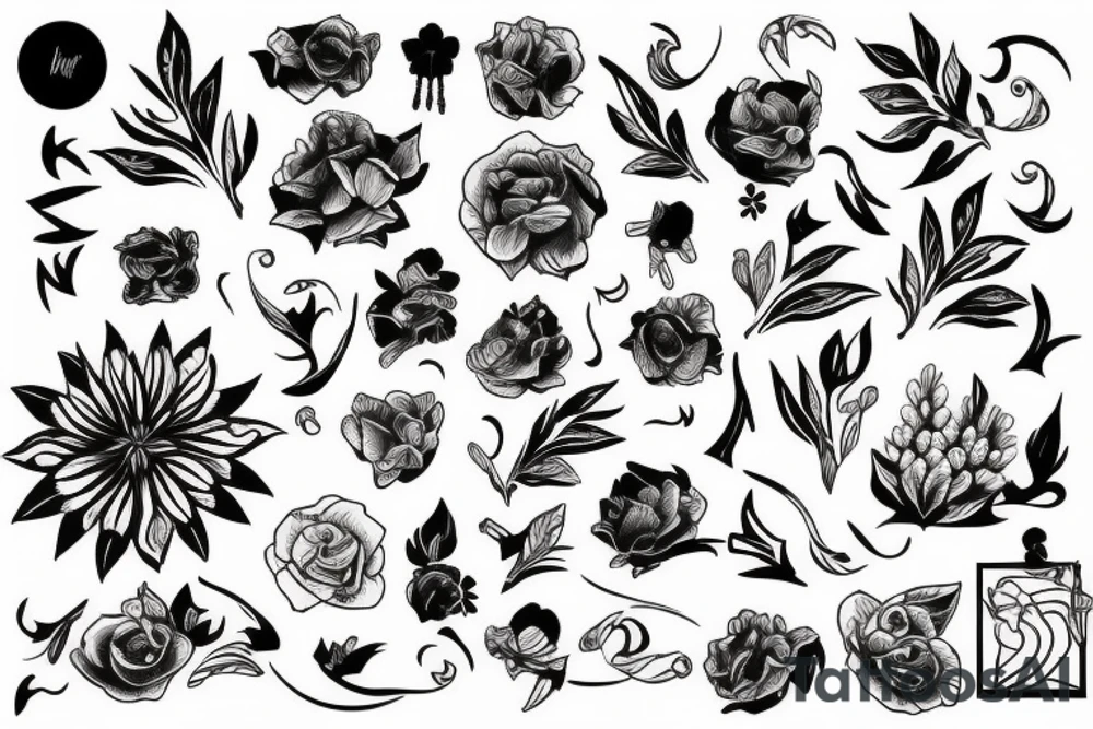 Blackwork polinezia tattoo idea