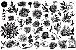 Blackwork polinezia tattoo idea